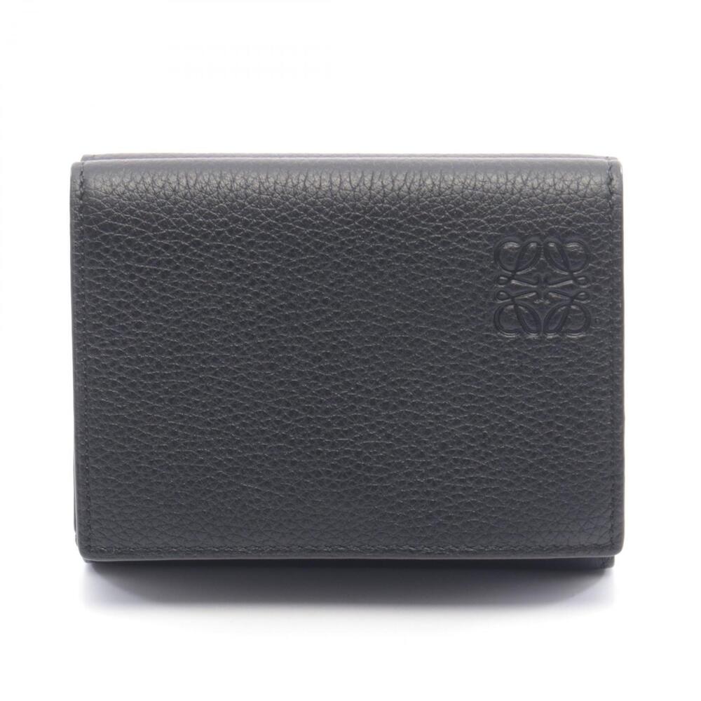 Loewe Trifold Wallet Leather Black